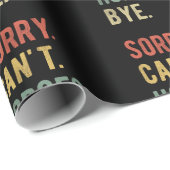 Sorry Can't Horses Bye II Cadeaupapier (Rol Hoek)