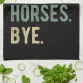 Sorry Can't Horses Bye II Theedoek (Gevouwen)