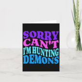 Sorry Can't Hunting Demons Korean P Music Hallowee Kaart (Voorkant)