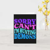 Sorry Can't Hunting Demons Korean P Music Hallowee Kaart (Gele Bloem)