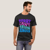 Sorry Can't Hunting Demons Korean P Music Hallowee T-shirt (Voorkant volledig)
