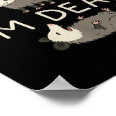 Sorry Can't I'm Dead Poster (Hoek)