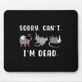 Sorry Can't I'm Dead Ssum Character Playing Dead O Muismat (Voorkant)