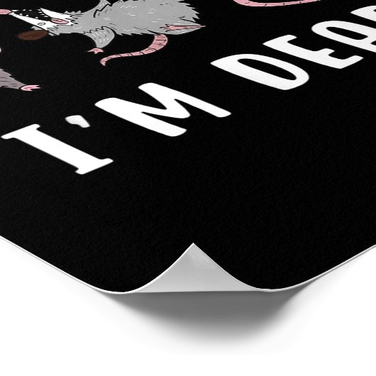 Sorry Can't I'm Dead Ssum Character Playing Dead O Poster (Hoek)