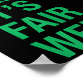 Sorry Can't It's Fair Week Funny County Fair Gift  Poster (Hoek)