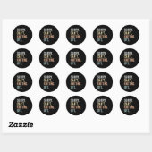 Sorry Can't Knitting Bye Funny Knitting Lovers  Ronde Sticker (Vel)
