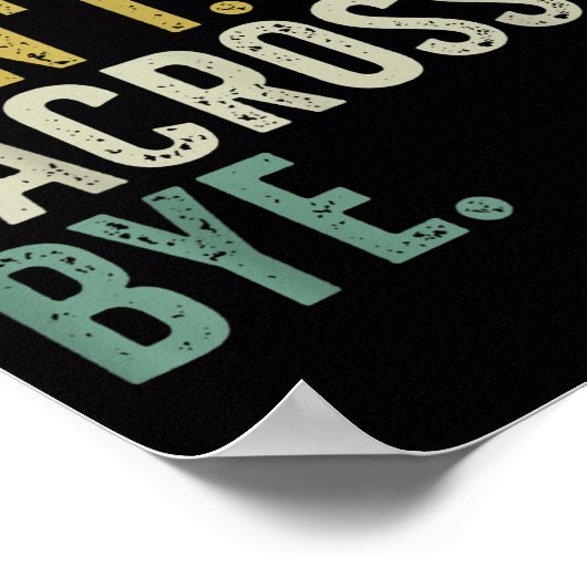 Sorry Can't Lacrosse Bye  Poster (Hoek)