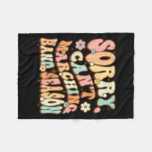 Sorry Cant Marching Band Season Music Teacher Groo Fleece Deken (Voorkant (Horizontaal))