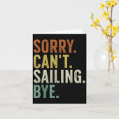 Sorry Can't Sailing Bye  Kaart (Gele Bloem)