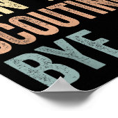 Sorry Can't Scouting Bye Funny Scouting Lovers Poster (Hoek)