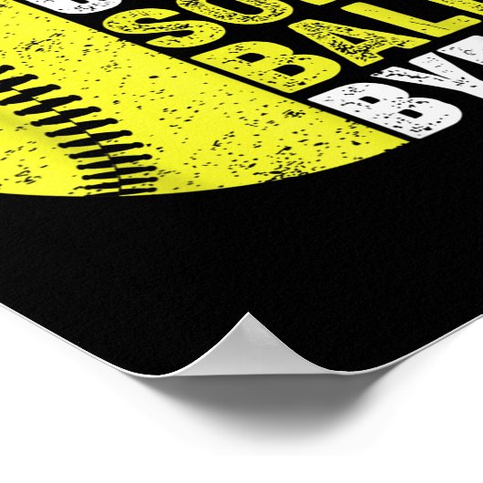 Sorry Can't Softball Bye Adult Humor Saying Girls  Poster (Hoek)