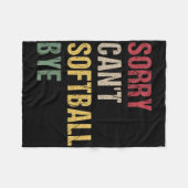 Sorry Can't Softll Bye  Fleece Deken (Voorkant (Horizontaal))