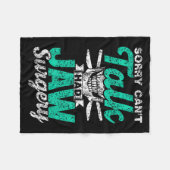 Sorry Can't Talk Had Jaw Surgery Surgeries Jaw Sur Fleece Deken (Voorkant (Horizontaal))