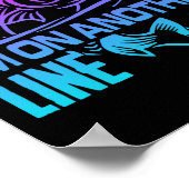 Sorry Can't Talk I'm On Another Line Funny Fishing Poster (Hoek)