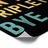 Sorry Cant Triplets Bye Busy Tired Parents Toddler Poster (Hoek)