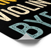 Sorry Can't Violin Bye Shirts Funny Violin Lovers Poster (Hoek)