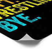 Sorry Can't Wrestling Bye Teacher Student Funny Wr Poster (Hoek)