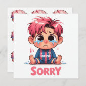 Sorry Cards  Feestdagenkaart (Voorkant / Achterkant)