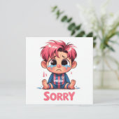 Sorry Cards  Feestdagenkaart (Staand voorkant)