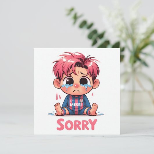 Sorry Cards  Feestdagenkaart (Staand voorkant)