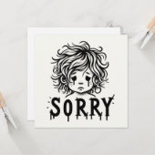 Sorry Cards Kaart (Voorkant / Achterkant in situ)