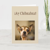 Sorry, Chihuahua. Fun Chihuahua Dog Kaart (Voorkant)
