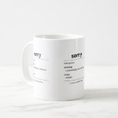 sorry – common canadian phrase definition mug koffiemok (Voorkant links)