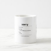 sorry – common canadian phrase definition mug koffiemok (Center)