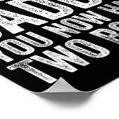 Sorry Daddy You Now Have Two Bosses Funny New Born Poster (Hoek)