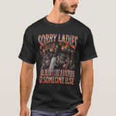 Sorry dames als een broer grappig hard skelet me t-shirt (Voorkant)
