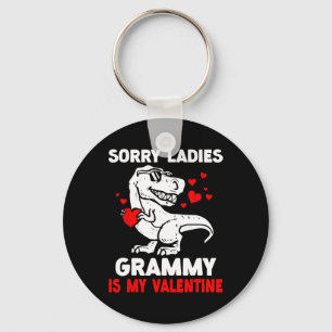 Sorry dames Grammy is mijn Valentijn Cute Dinosaur Sleutelhanger