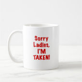 Sorry dames, ik ben meegenomen koffiemok (Links)