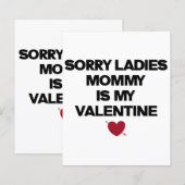 Sorry dames mama is mijn Valentijn (Voorkant / Achterkant)