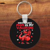 Sorry Dames Mama Is Mijn Valentijn Dinosaurius Vas Sleutelhanger (Voorkant)