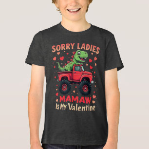 Sorry dames Mamaw is mijn Valentijn Tri-Blend Shirt