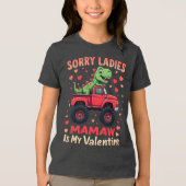 Sorry dames Mamaw is mijn Valentijn Tri-Blend Shirt (Voorkant)