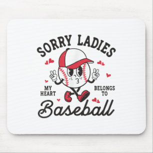Sorry dames, mijn hart behoort toe aan Baseball Bo Muismat
