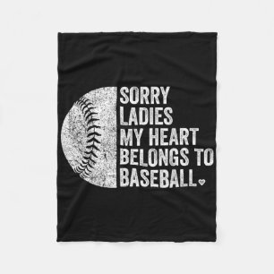 Sorry dames, mijn hart hoort bij honkbal fleece deken