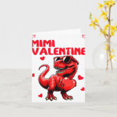 Sorry Dames Mimi Is Mijn Valentijn Dinosaurus Vast Kaart (Gele Bloem)