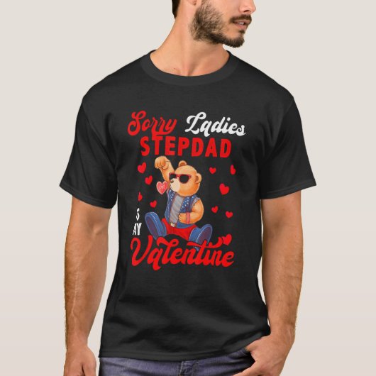 Sorry, dames Stepdad is mijn Valentijn Beer Sun T-shirt (Voorkant)