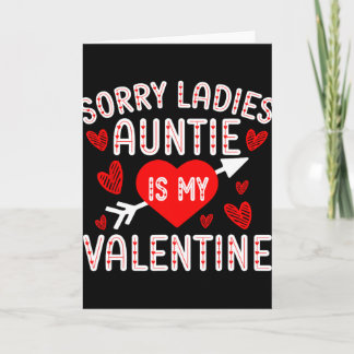 Sorry Dames Tante Is Mijn Valentijn Jongens Kinder Kaart
