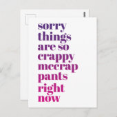 Sorry dat alles zo kut is briefkaart (Voorkant / Achterkant)