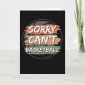 Sorry dat Basketball niet kan. | Ontwerp van de Ba Kaart (Voorkant)