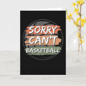 Sorry dat Basketball niet kan. | Ontwerp van de Ba Kaart (Gele Bloem)