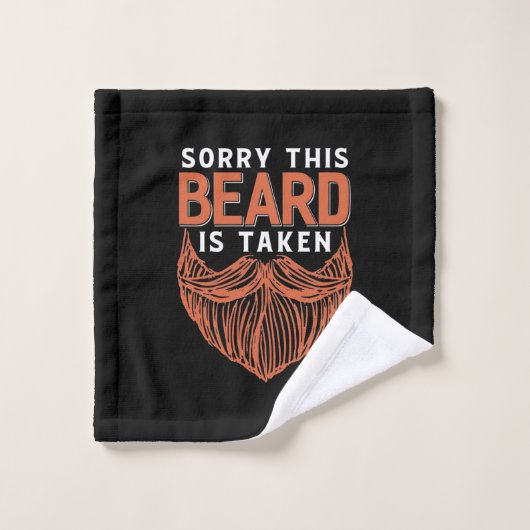 Sorry dat de baard is ingenomen washandje (Wasdoekje)