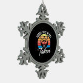 Sorry dat de baard Takens is Tin Sneeuwvlok Ornament (Links)
