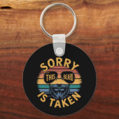 Sorry dat deze baard is genomen Grappig  ontwerp Sleutelhanger (Voorkant)