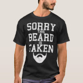 Sorry dat deze baard is genomen - Grappige Valenti T-shirt (Voorkant)