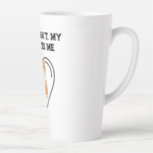 Sorry, dat gaat niet. Mijn kat heeft me nodig Grap Latte Mok