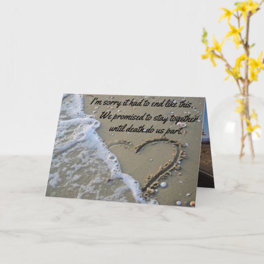 Sorry dat het moest eindigen als deze grappige bel kaart (Gele Bloem)